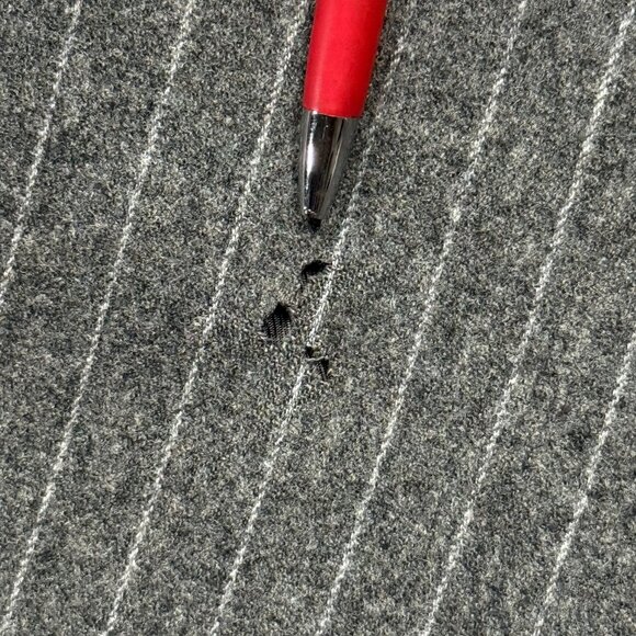 VTG Burberry London Kensington Pinstripe Blazer Wool Double Breasted 42 Reg - Picture 6 of 13